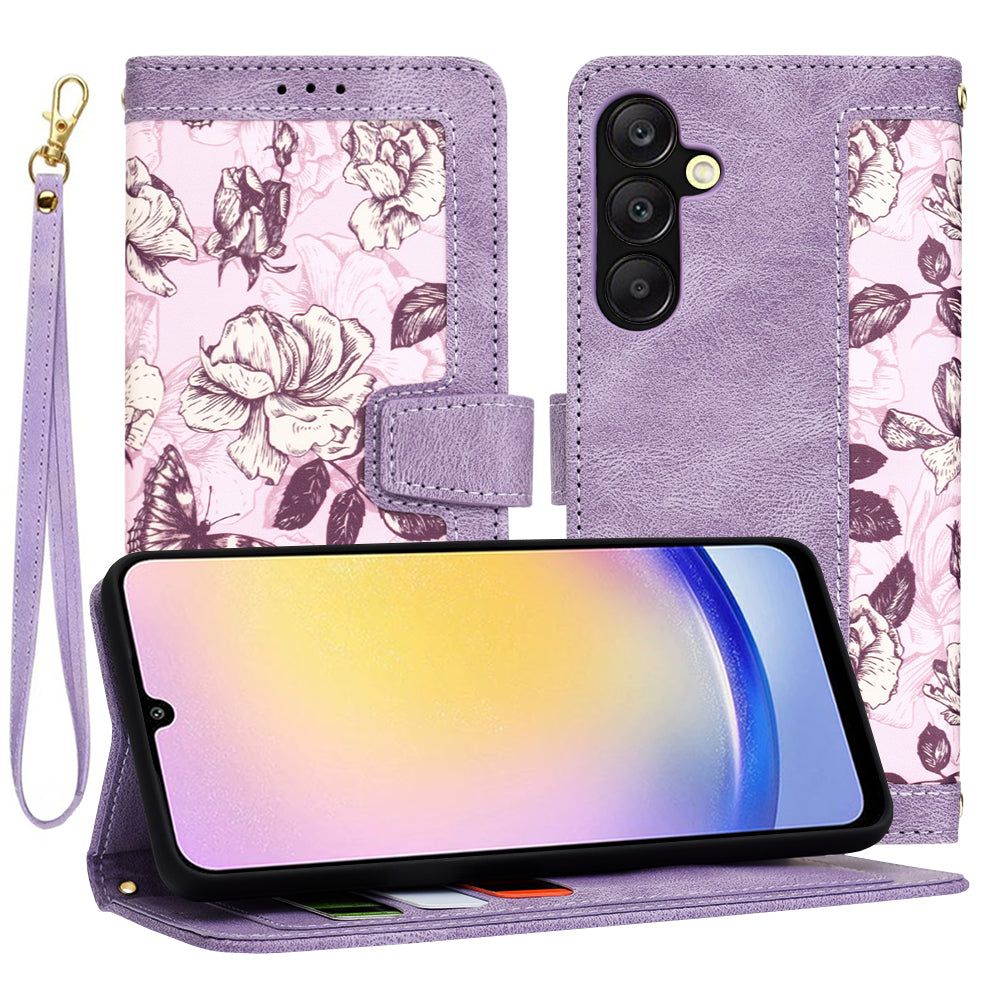 Capa para Samsung Galaxy A25 A256, Techsuit, FlipCraft, Roxa