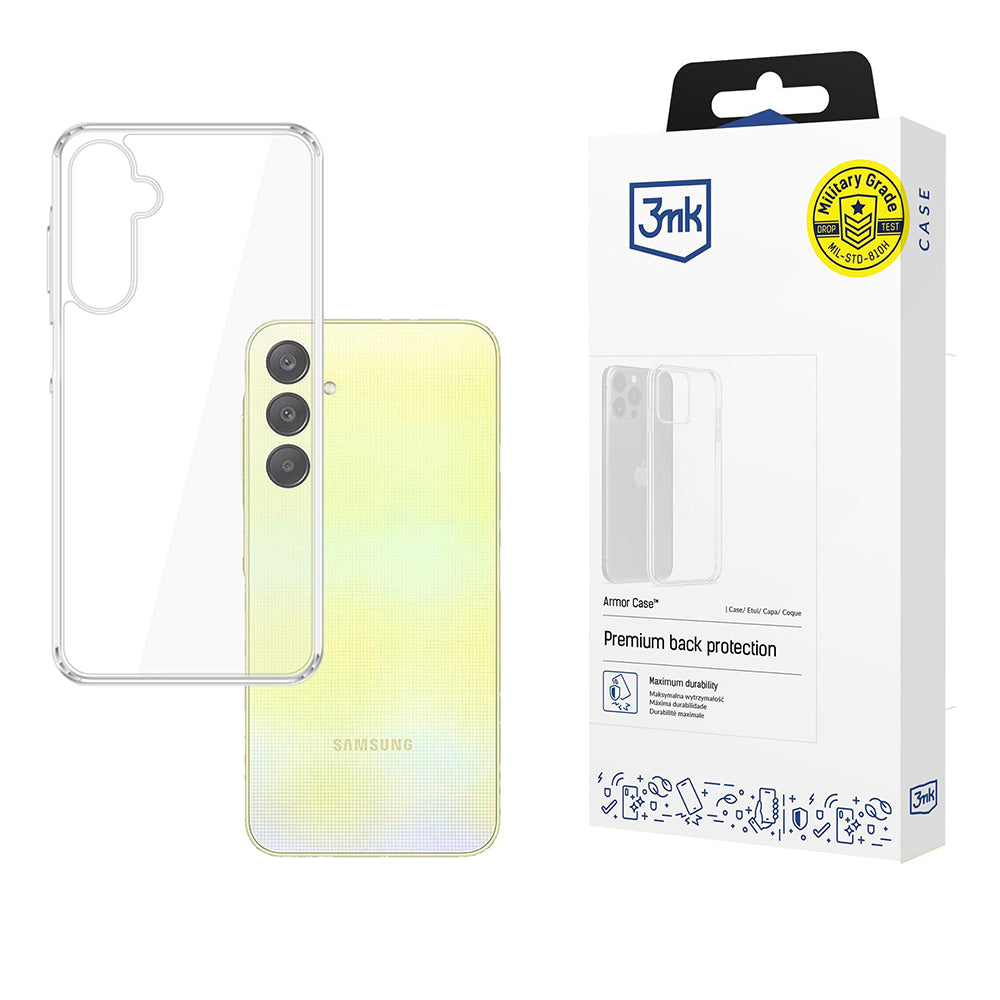 Capa para Samsung Galaxy A26 A266, 3MK, Armor, Transparente