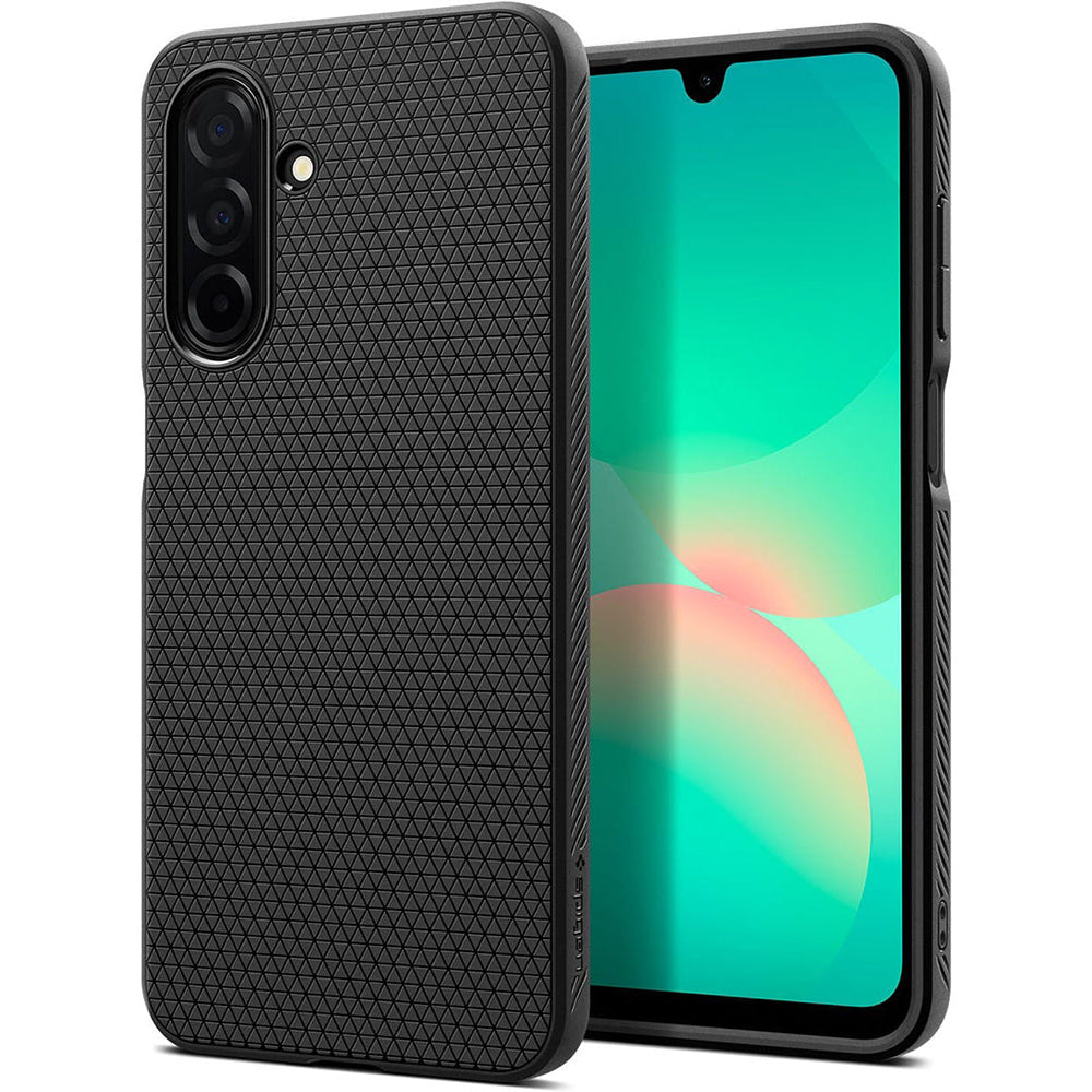 Capa para Samsung Galaxy A26 A266, Spigen, Liquid Air, Preta Fosca ACS09290