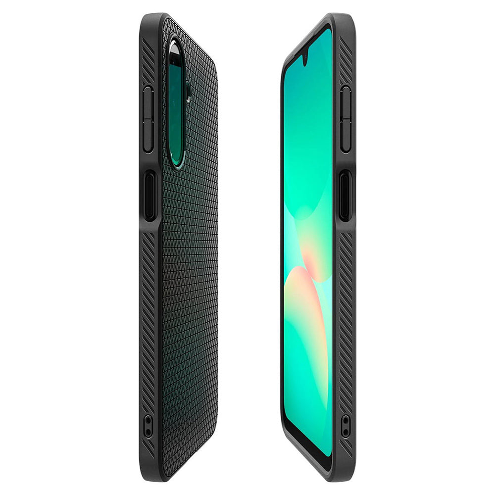 Capa para Samsung Galaxy A26 A266, Spigen, Liquid Air, Preta Fosca ACS09290