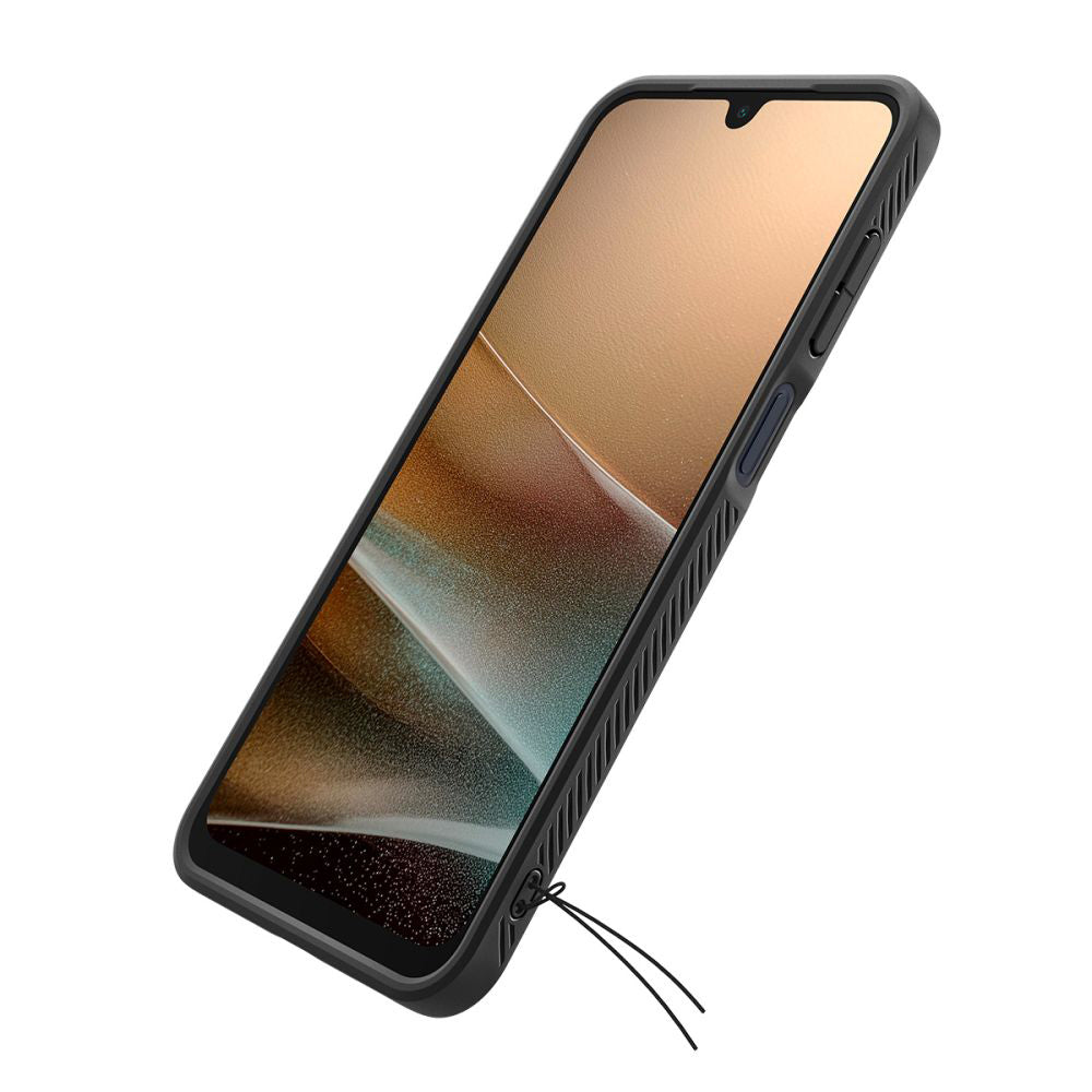 Capa para Samsung Galaxy A26 A266, Spigen, Liquid Air, Preta Fosca ACS09290