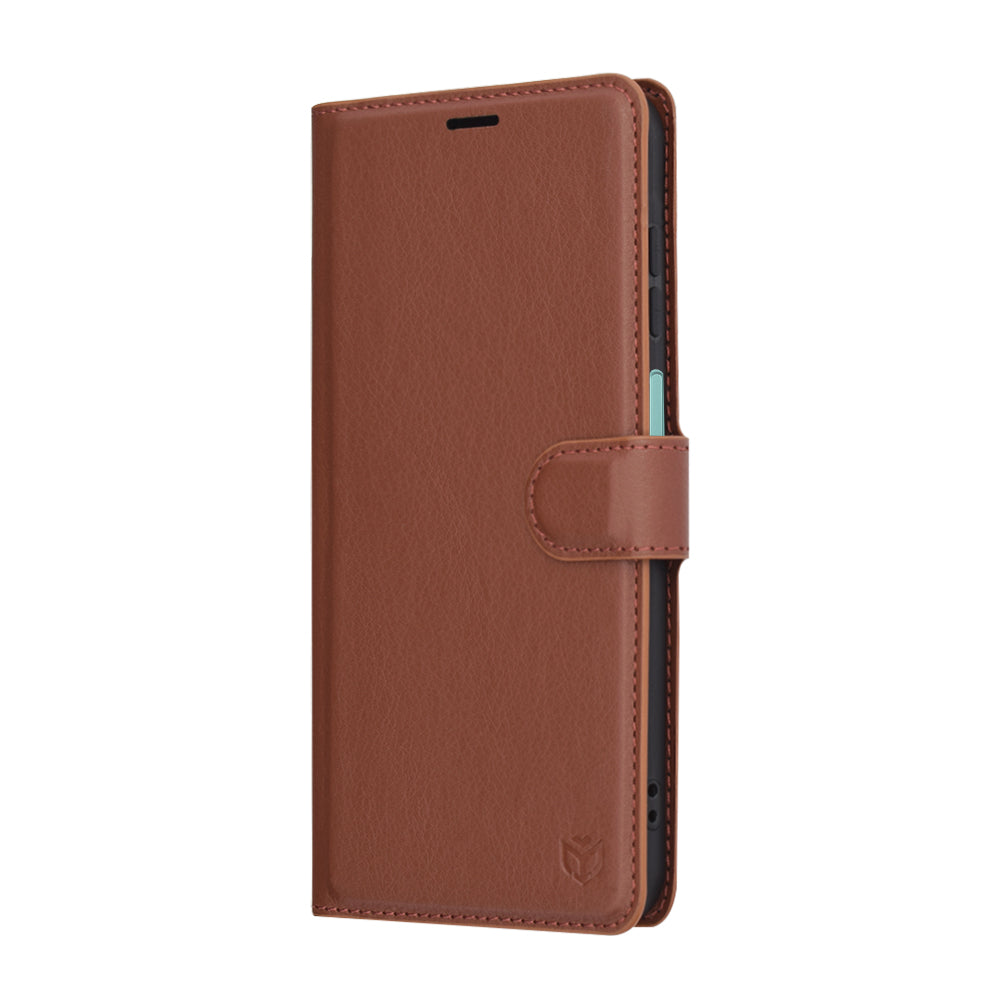 Capa para Samsung Galaxy A26 A266, Techsuit, Leather Folio, Castanha