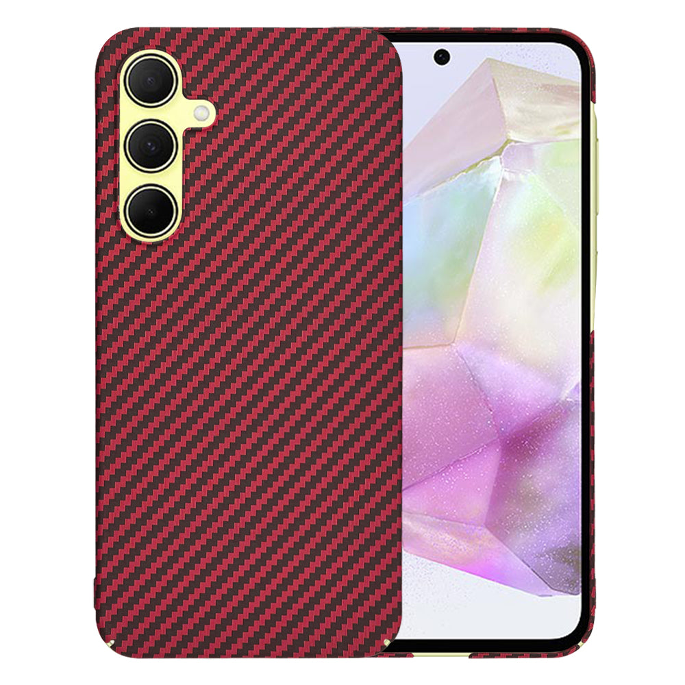 Capa para Samsung Galaxy A35 5G A356, Techsuit, Carbonite FiberShell, Vermelha