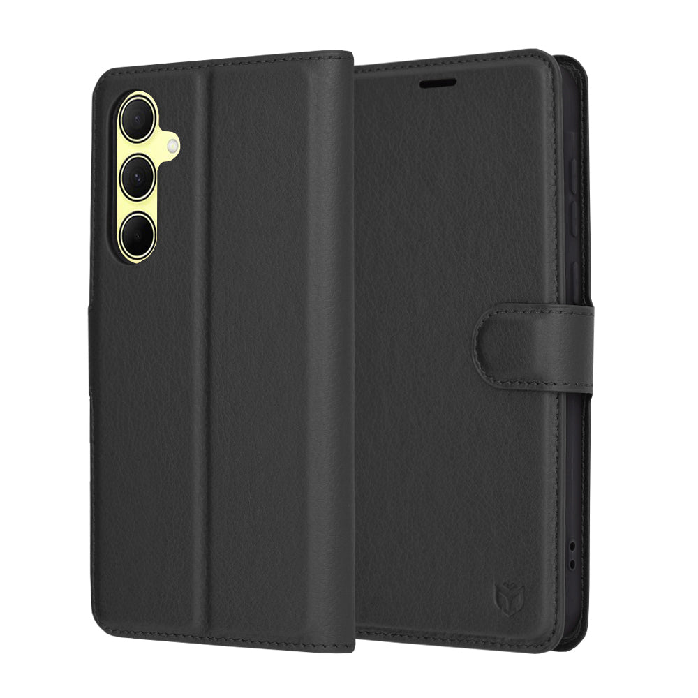 Capa para Samsung Galaxy A35 5G A356, Techsuit, Leather Folio, Preta