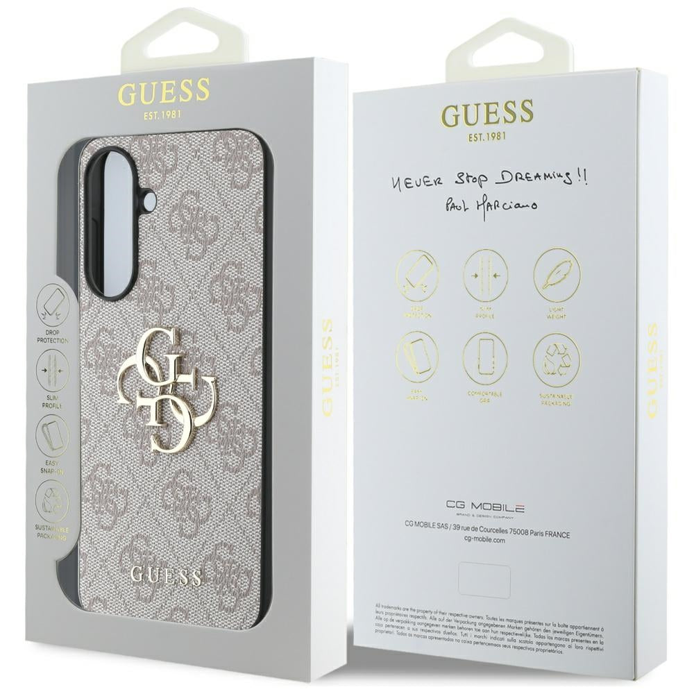 Capa para Samsung Galaxy A36 A366, Guess, 4G Big Logo, Rosa