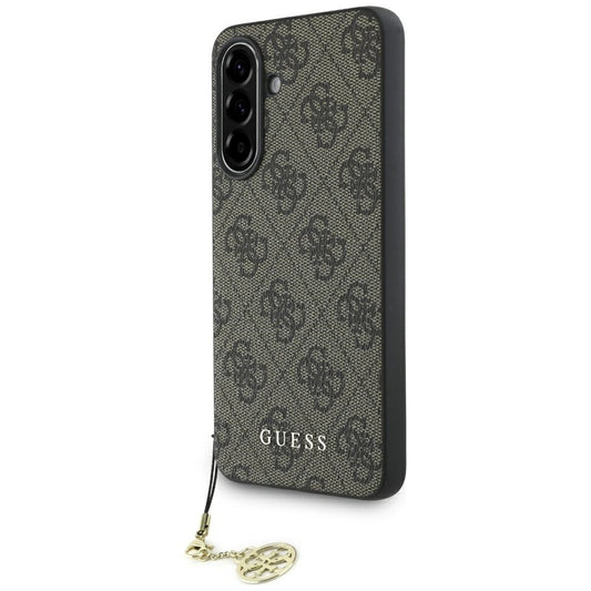 Capa para Samsung Galaxy A36 A366, Guess, 4G Charm, Castanho