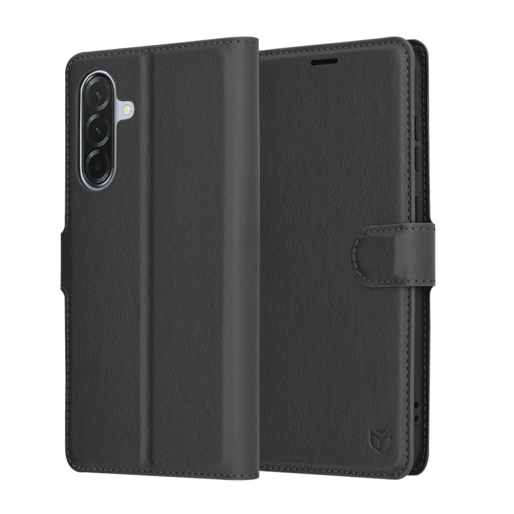 Capa para Samsung Galaxy A36 A366, Techsuit, Leather Folio, Preta
