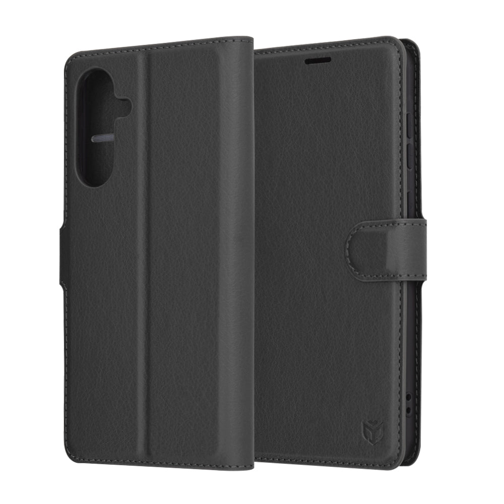 Capa para Samsung Galaxy A36 A366, Techsuit, Leather Folio, Preta