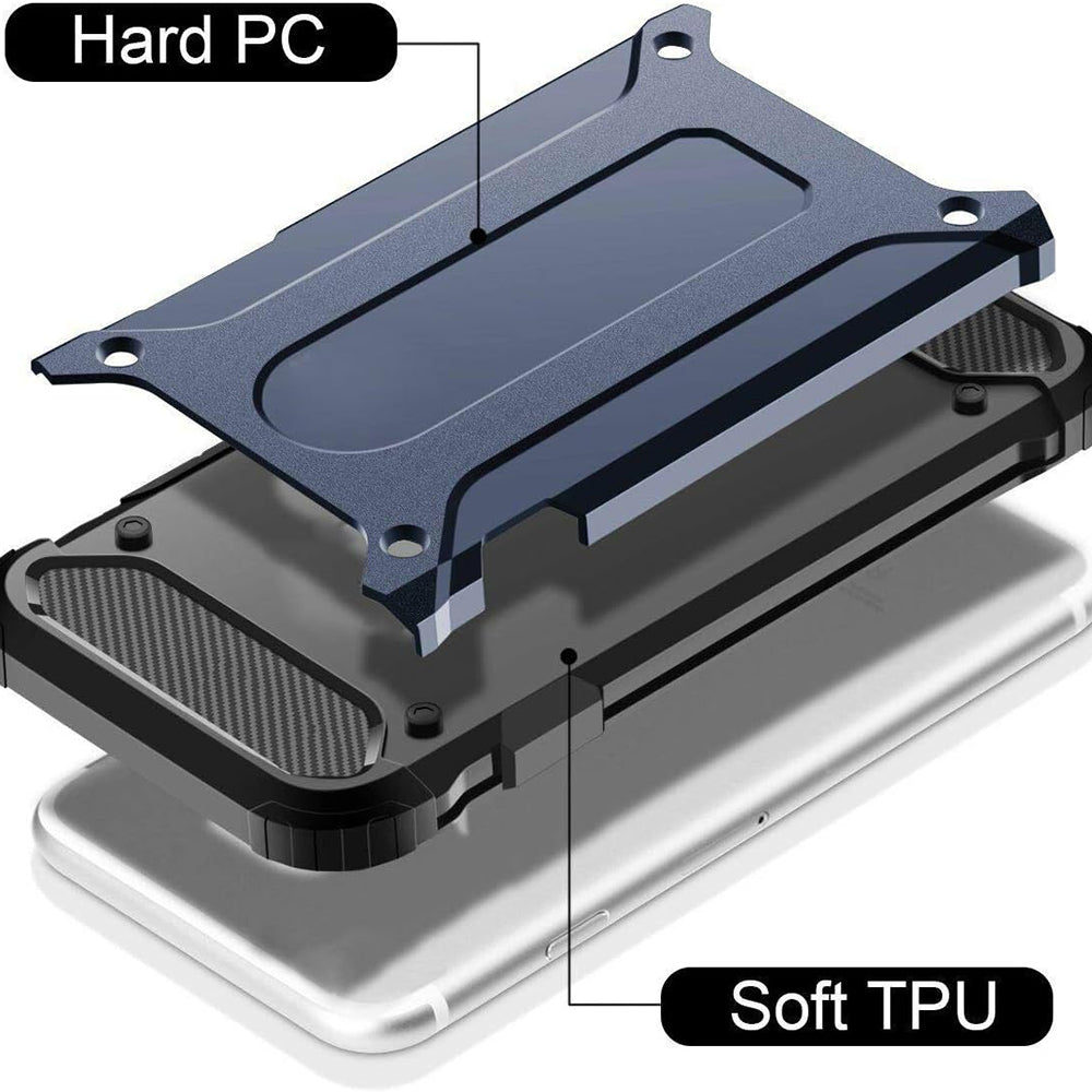 Capa para Samsung Galaxy A40 A405, Techsuit, Hybrid Armor, Preta