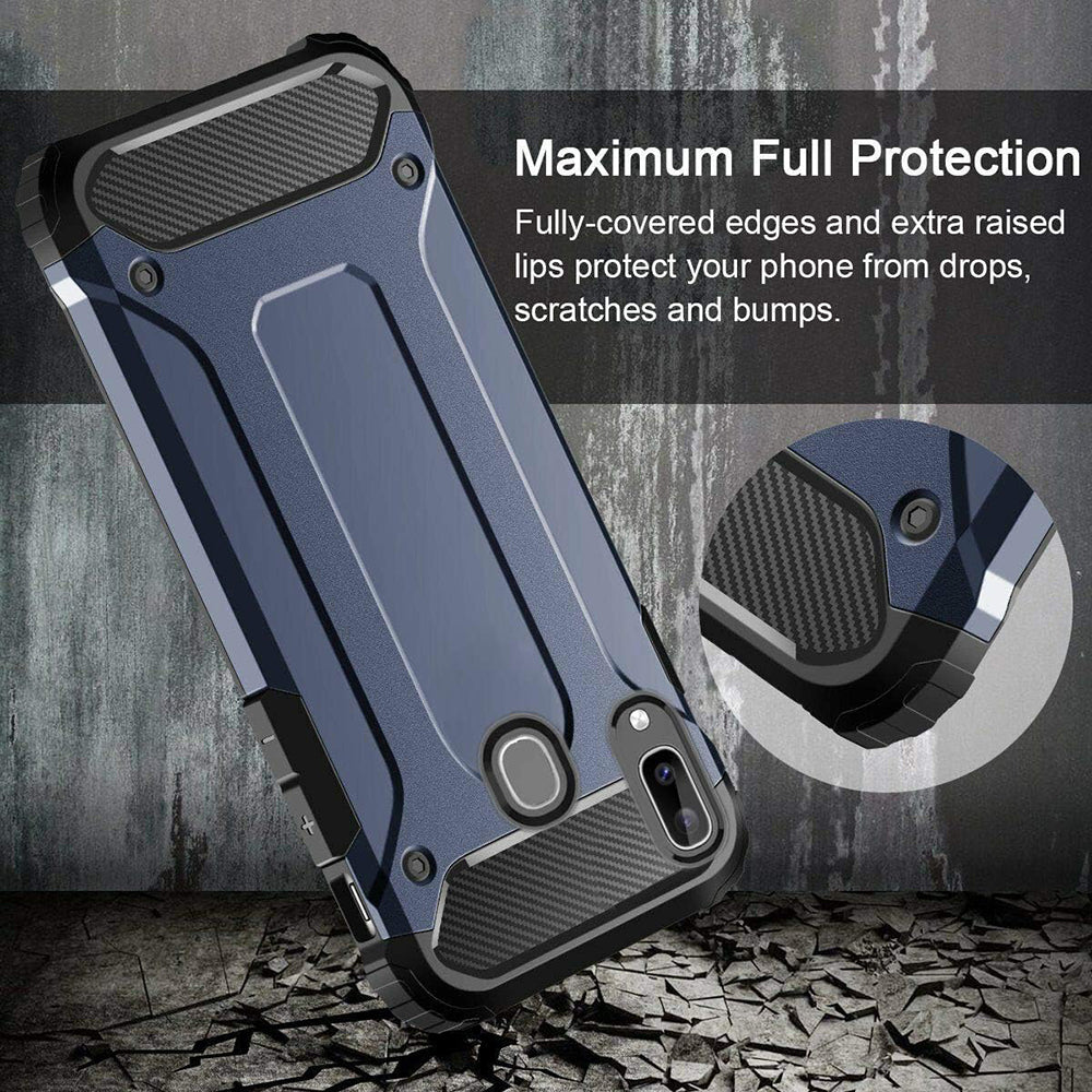 Capa para Samsung Galaxy A40 A405, Techsuit, Hybrid Armor, Preta