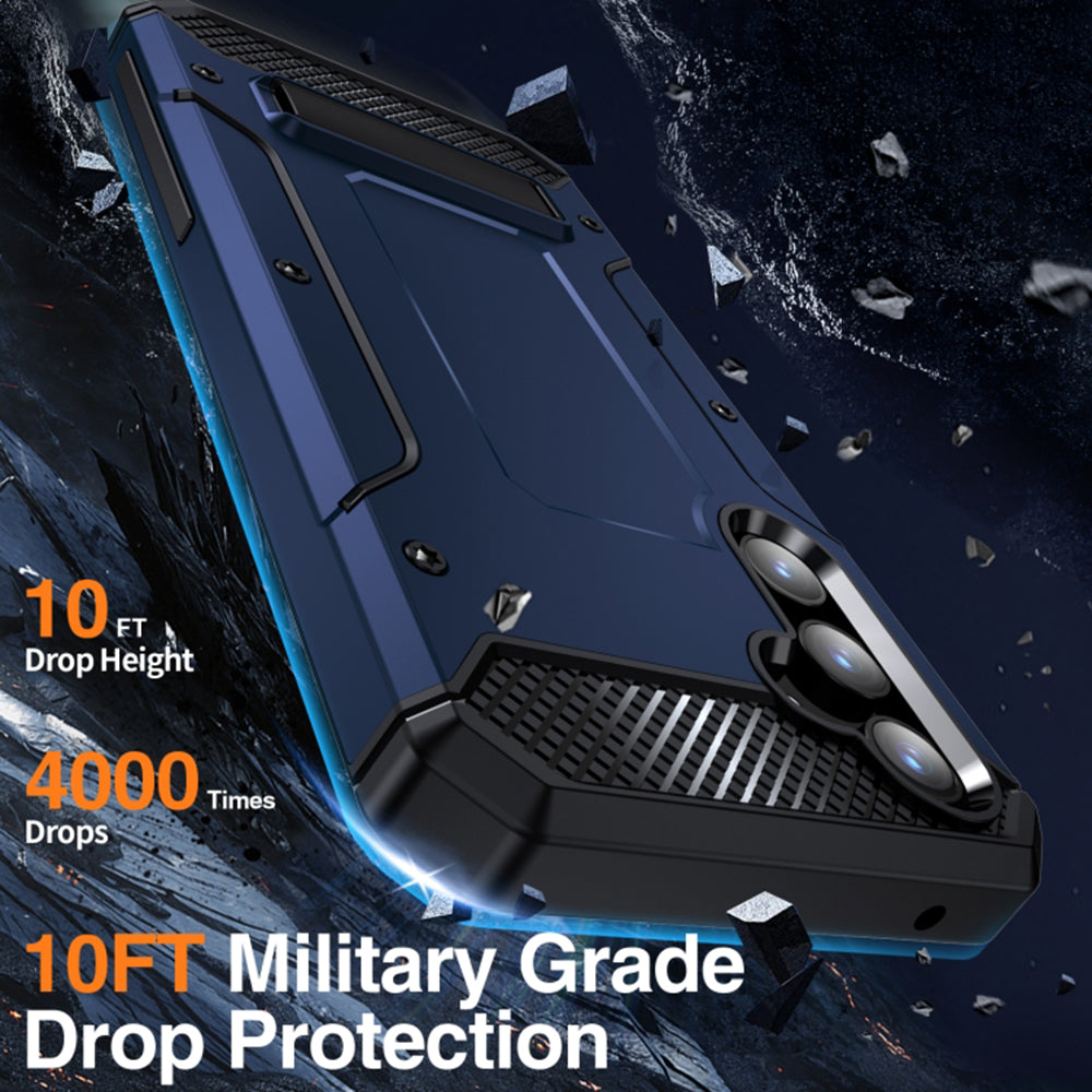 Case for Samsung Galaxy A54 A546, Techsuit, Hybrid Armor Kickstand, Blue