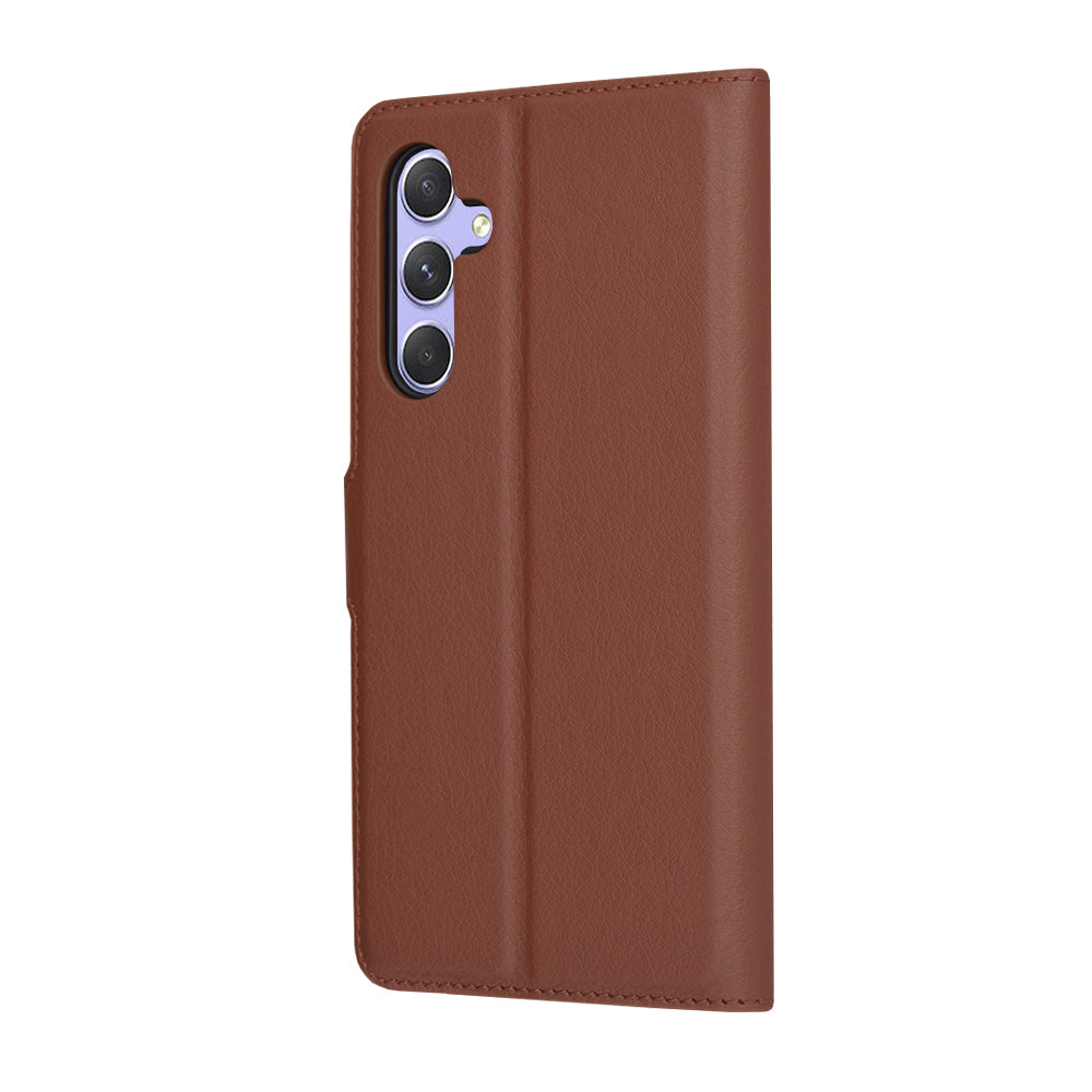 Capa para Samsung Galaxy A54 A546, Techsuit, Leather Folio, Castanha
