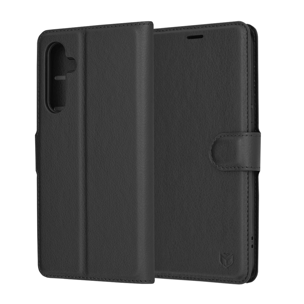 Capa para Samsung Galaxy A54 A546, Techsuit, Leather Folio, Preta
