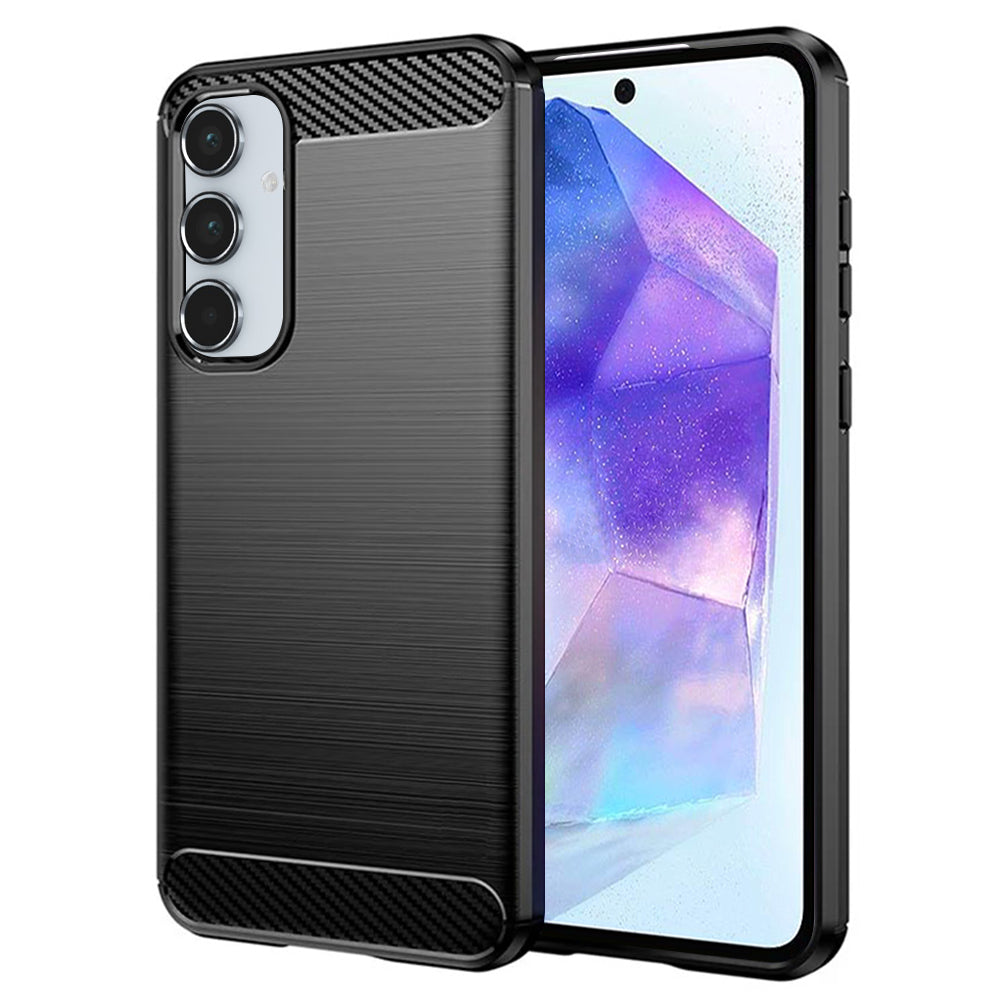 Capa para Samsung Galaxy A55 5G A556, Techsuit, Carbono, Preta