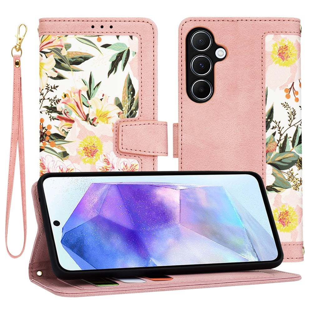 Capa para Samsung Galaxy A55 5G A556, Techsuit, FlipCraft, Rosa