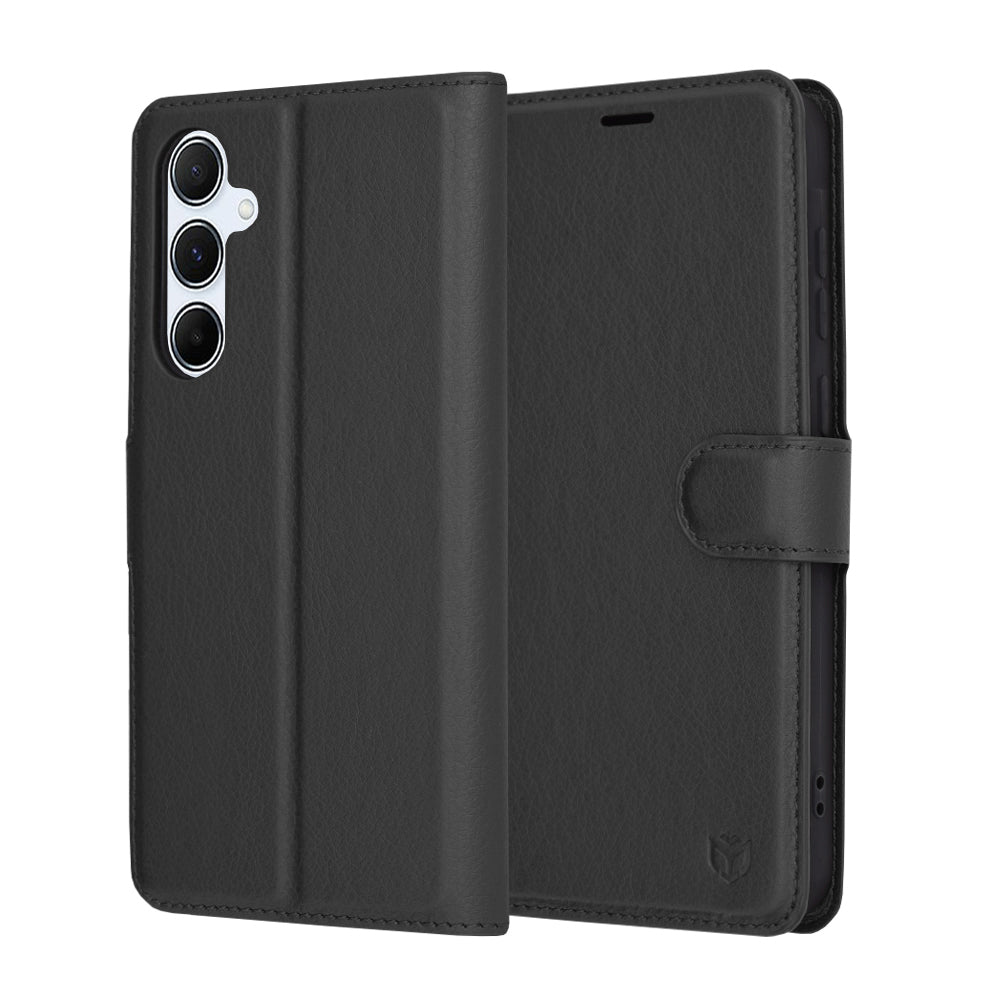 Capa para Samsung Galaxy A55 5G A556, Techsuit, Leather Folio, Preta