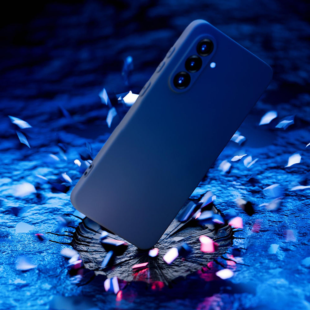 Capa para Samsung Galaxy A56 A566, 3MK, Preta Mate