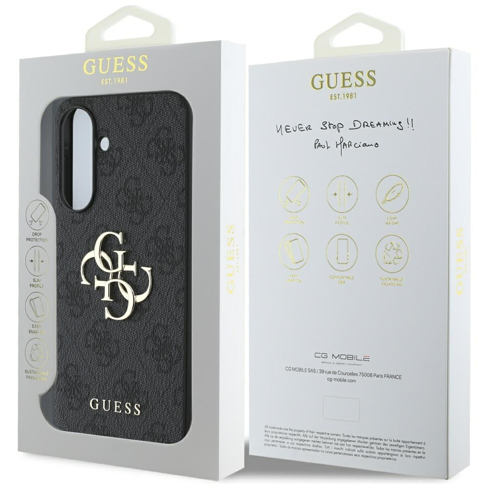 Capa para Samsung Galaxy A56 A566, Guess, 4G Big Logo, Preta