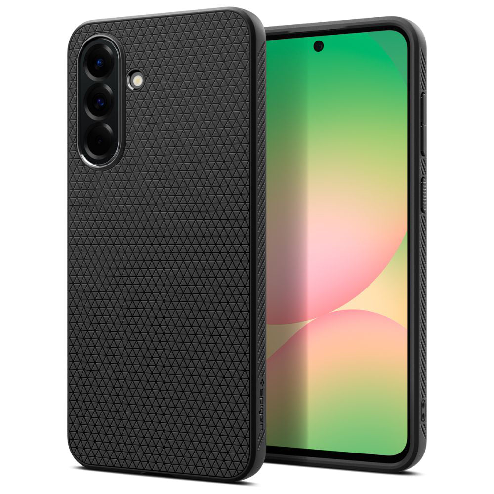 Capa para Samsung Galaxy A56 A566, Spigen, Liquid Air, Preta Fosca ACS09291