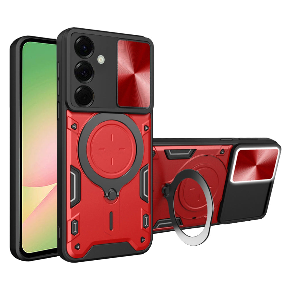 Capa para Samsung Galaxy A56 A566, Techsuit, CamGuard Pro, Vermelha