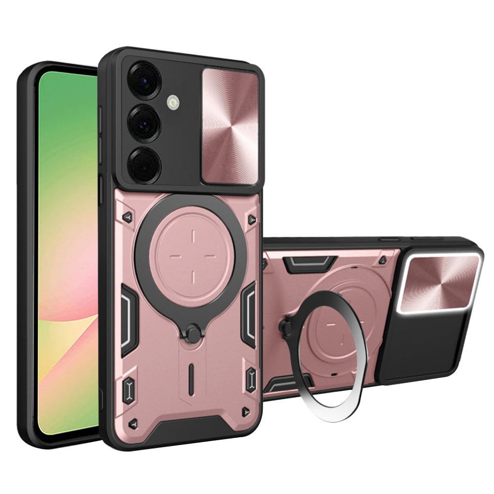 Capa para Samsung Galaxy A56 A566, Techsuit, CamGuard Pro, Rosa Dourado