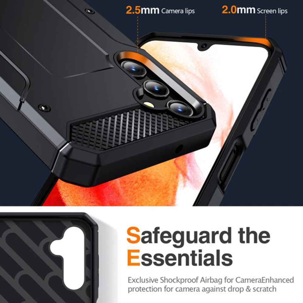 Capa para Samsung Galaxy A56 A566, Techsuit, Hybrid Armor, Preta