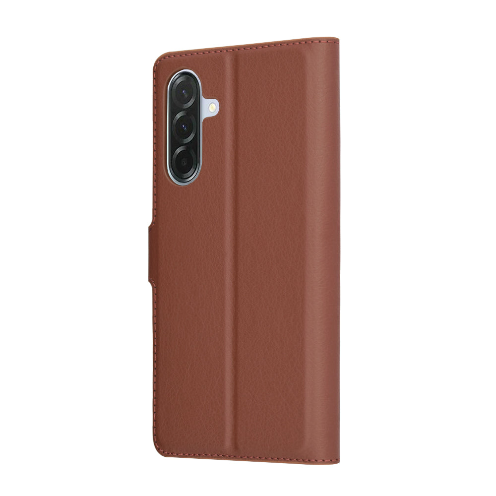 Capa para Samsung Galaxy A56 A566, Techsuit, Leather Folio, Castanha
