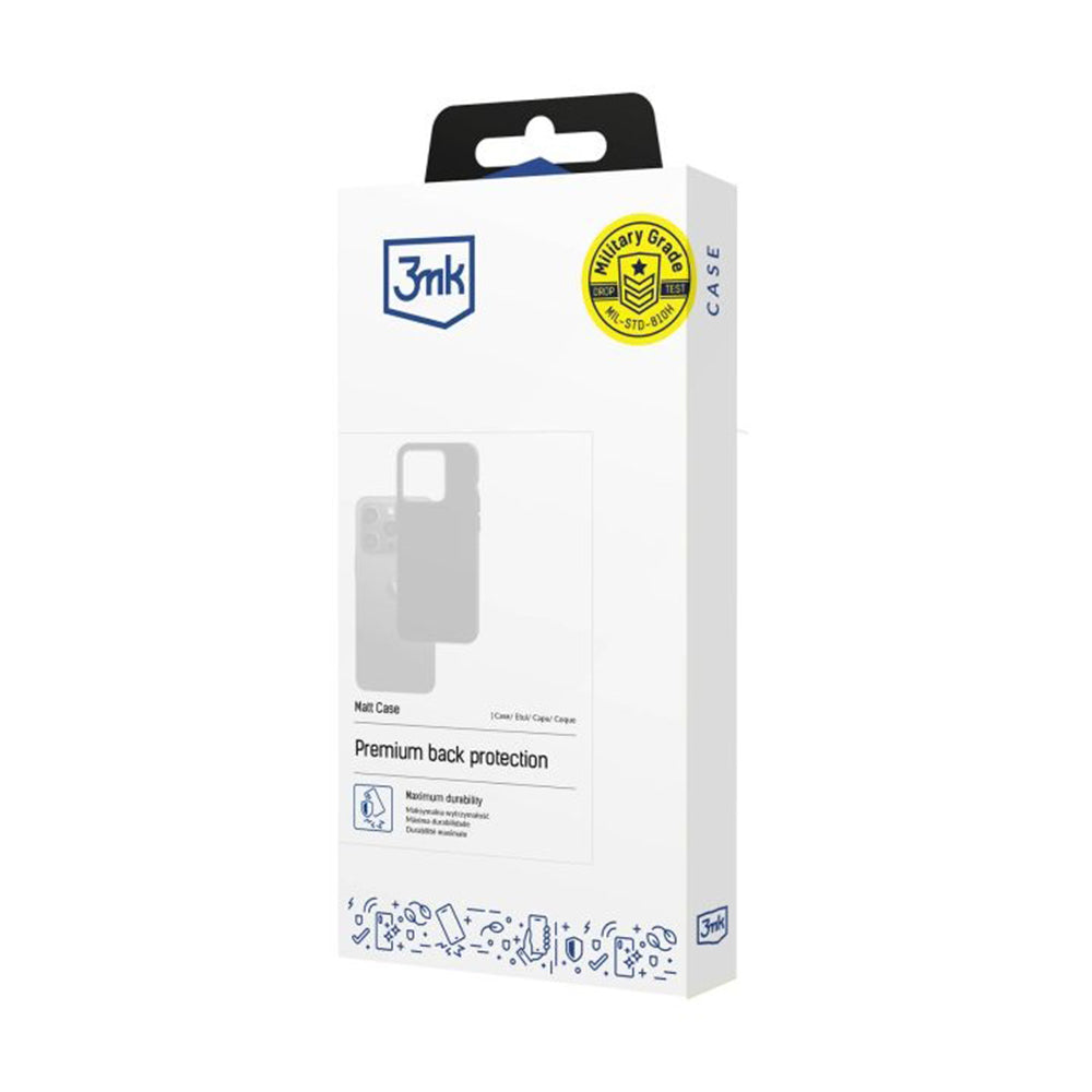 Capa para Samsung Galaxy A57 5G, 3MK, Preta Fosca