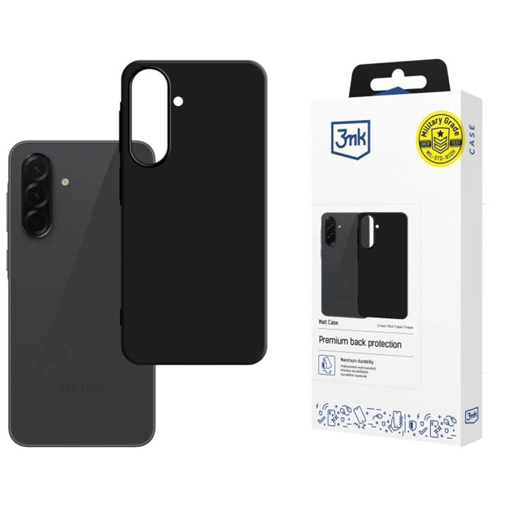 Capa para Samsung Galaxy A57 5G, 3MK, Preta Fosca