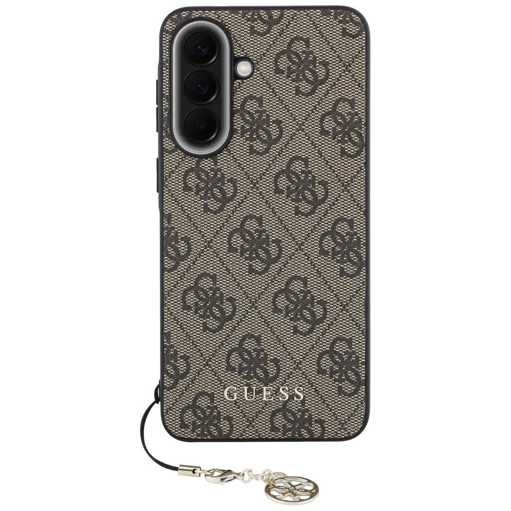 Capa para Samsung Galaxy A57 5G, Guess, 4G Classic Logo Charm, Castanha