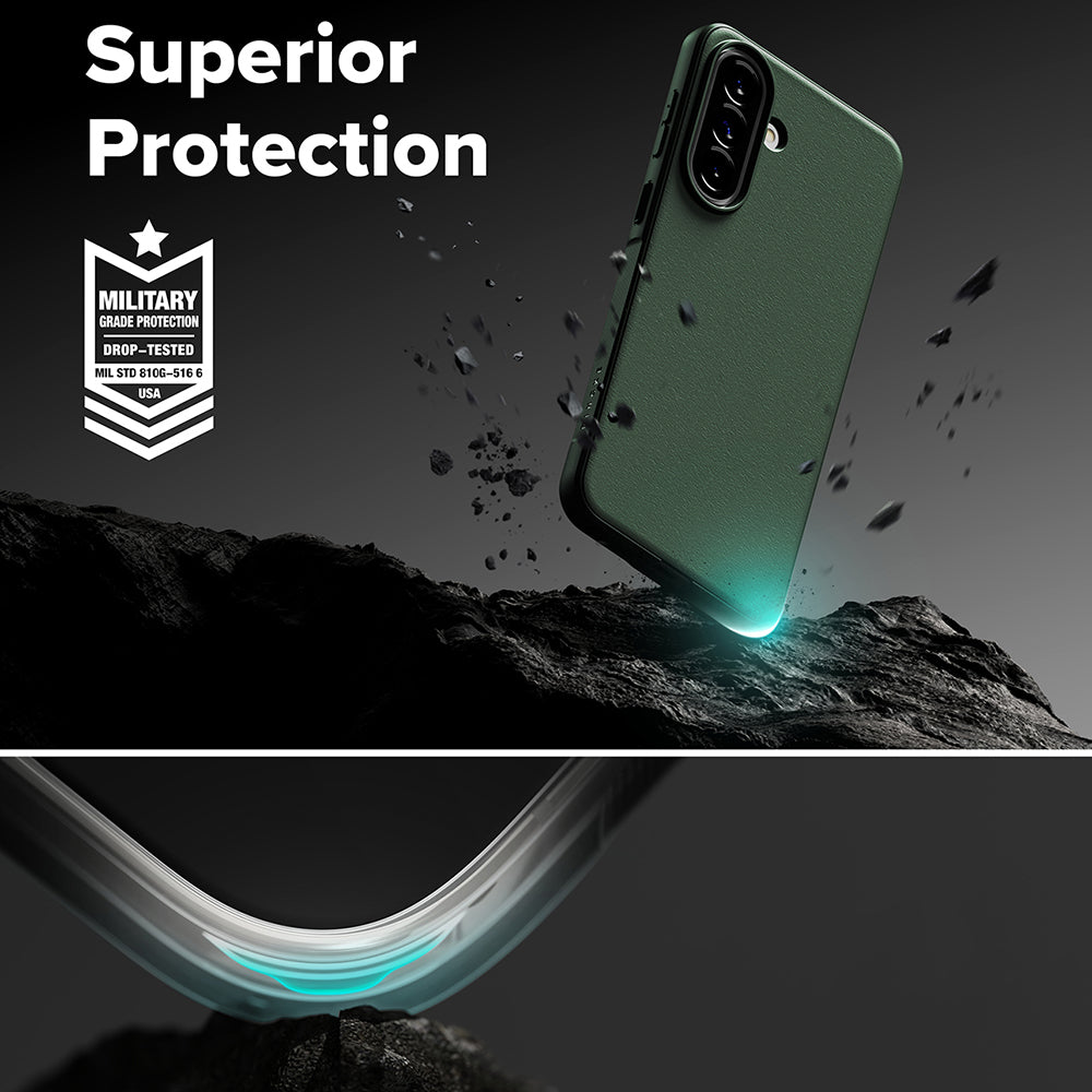 Capa para Samsung Galaxy A57 5G, Ringke, Onyx, Verde Escuro