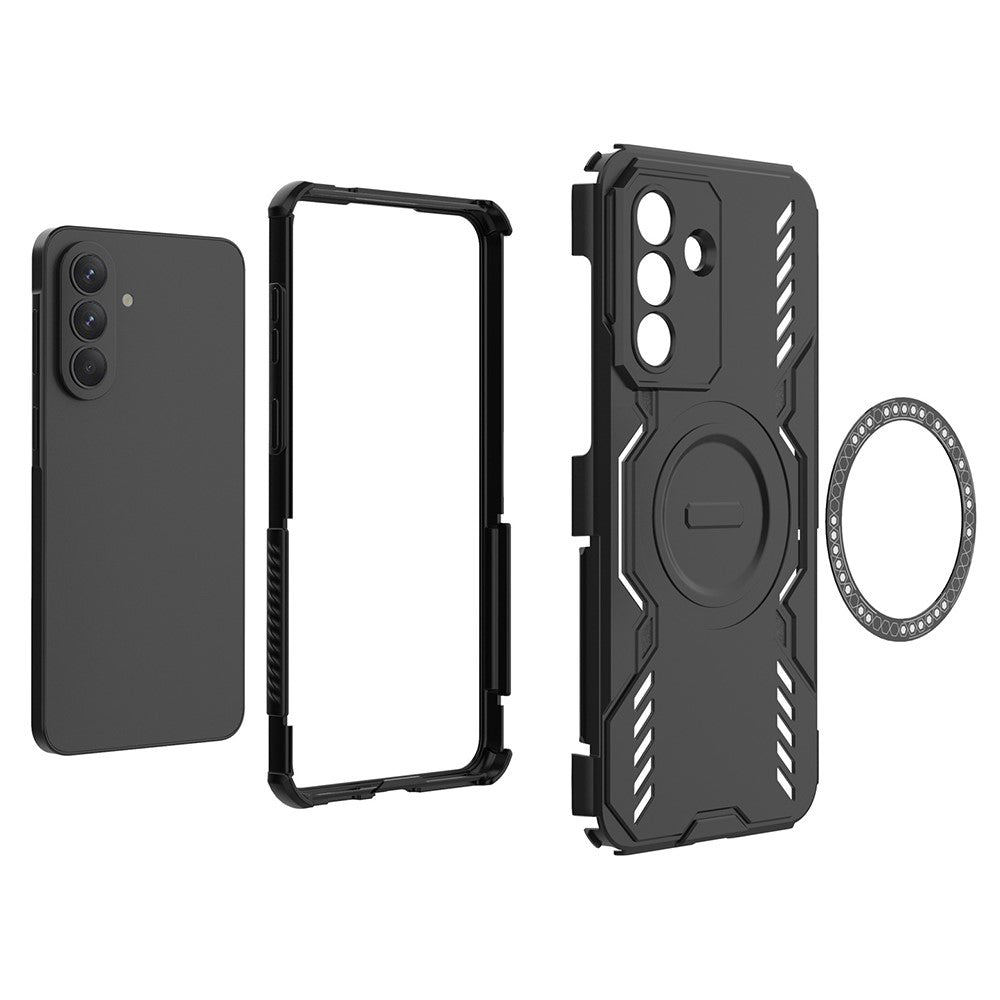 Capa MagSafe para Samsung Galaxy A57 5G, Techsuit, ArmorMag, Preta