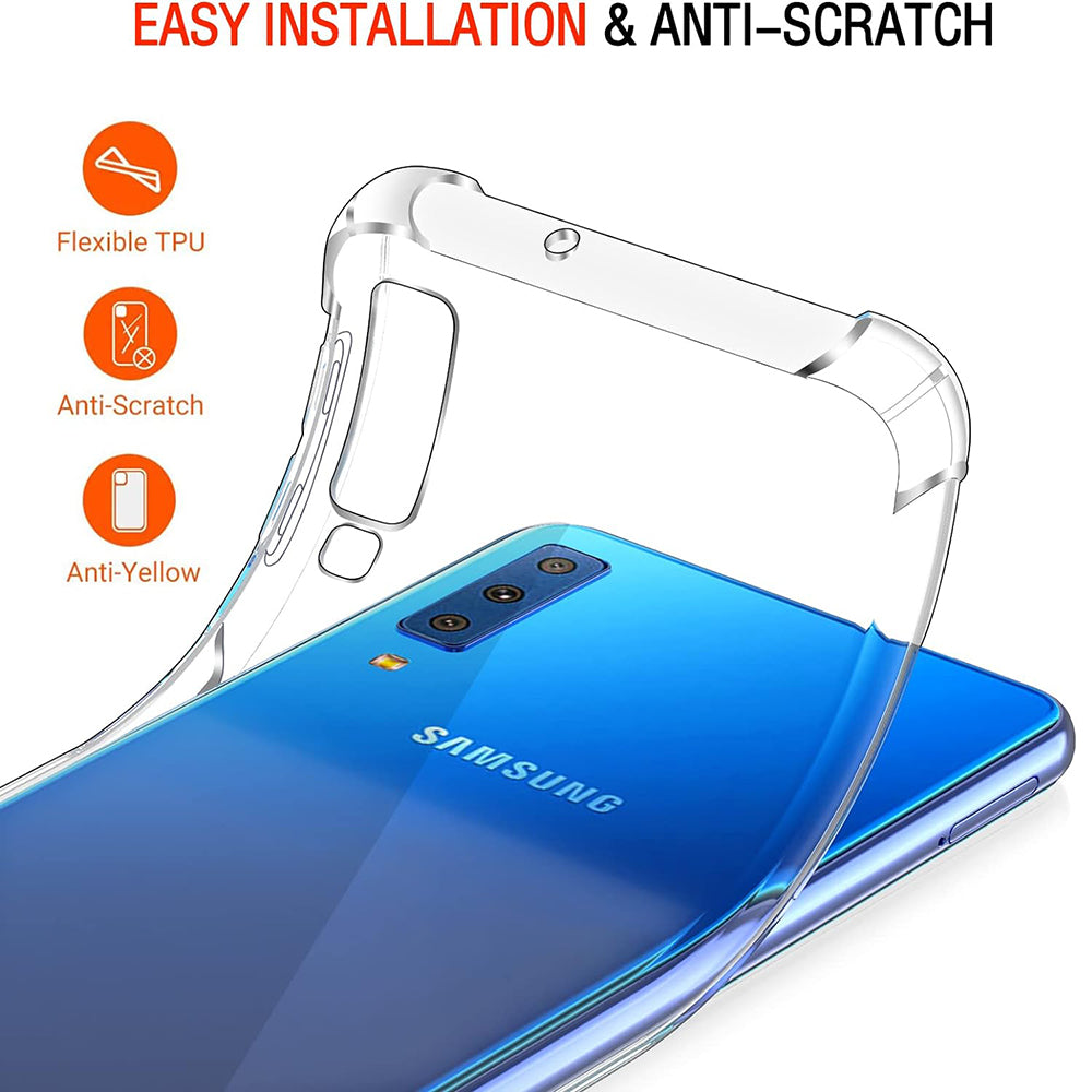 Capa para Samsung Galaxy A7 (2018) A750, Techsuit, Shockproof Clear, Transparente
