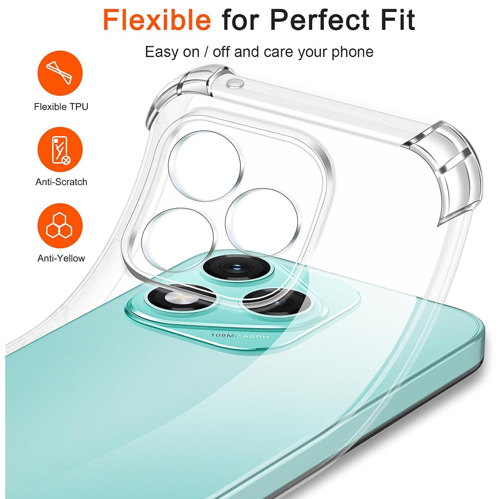 Capa para Samsung Galaxy M56 M566, Techsuit, Shockproof Clear, Transparente