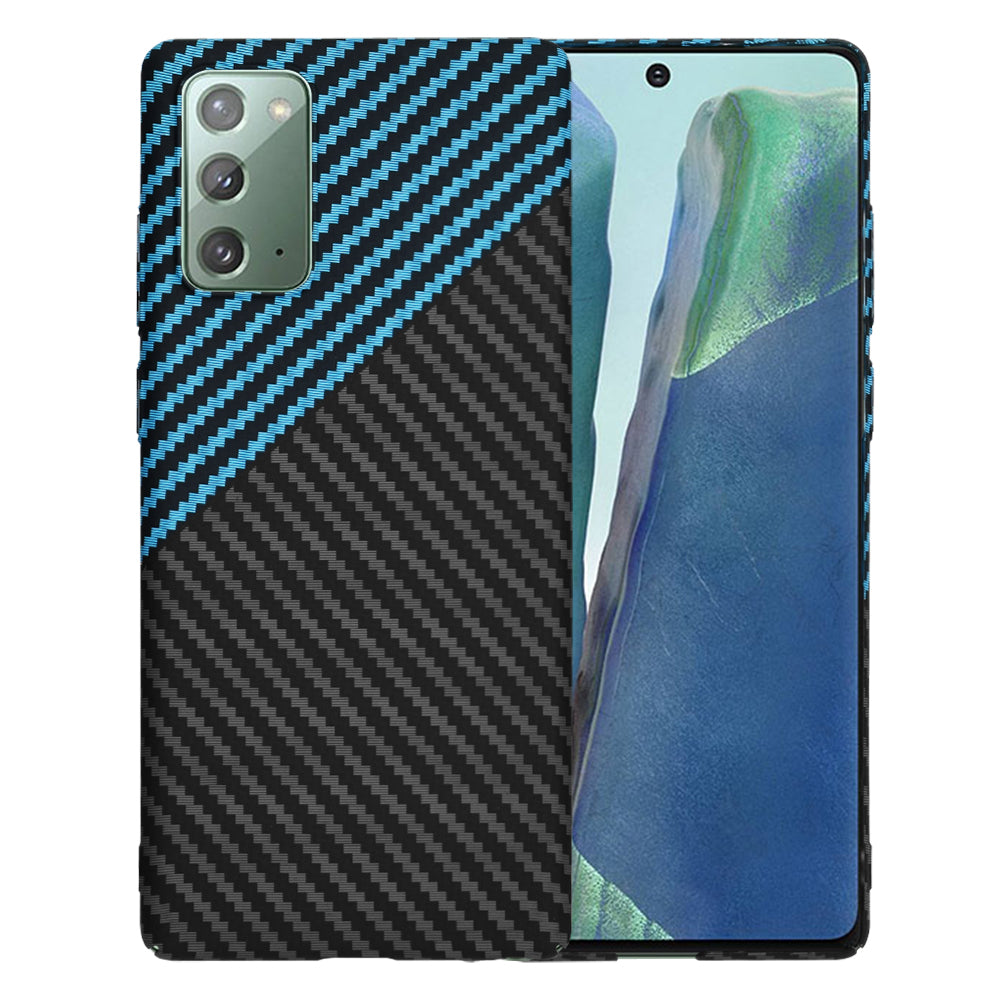 Capa para Samsung Galaxy Note 20 5G N981 / Note 20 N980, Techsuit, Carbonite FiberShell, Preto Azul