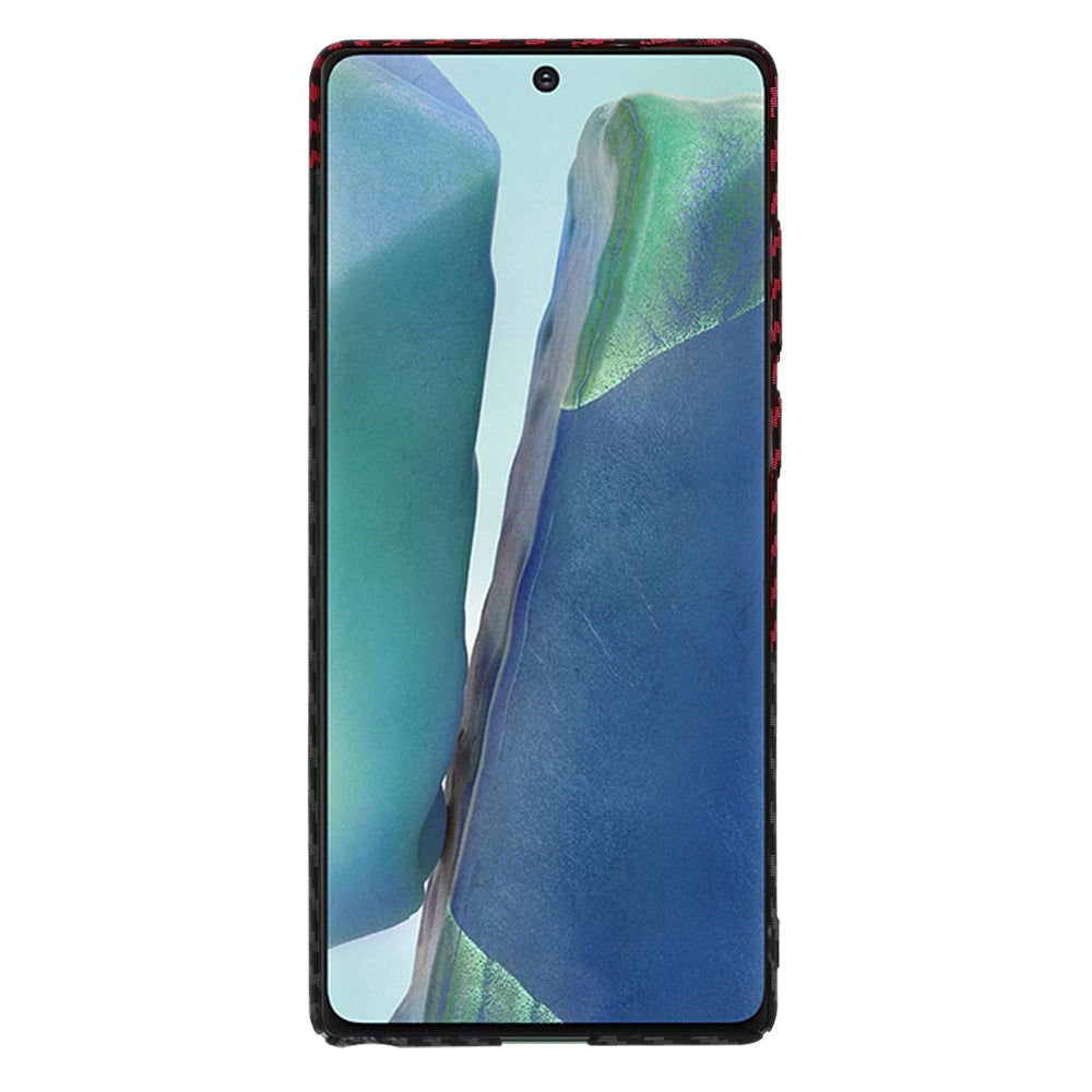 Capa para Samsung Galaxy Note 20 5G N981 / Note 20 N980, Techsuit, Carbonite FiberShell, Preto Vermelho