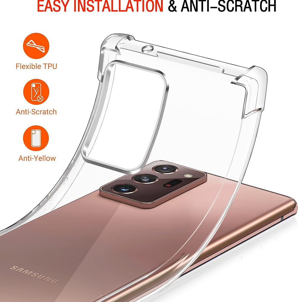 Capa para Samsung Galaxy Note 20 Ultra 5G N986 / Note 20 Ultra N985, Techsuit, Transparente à Prova de Choques, Transparente