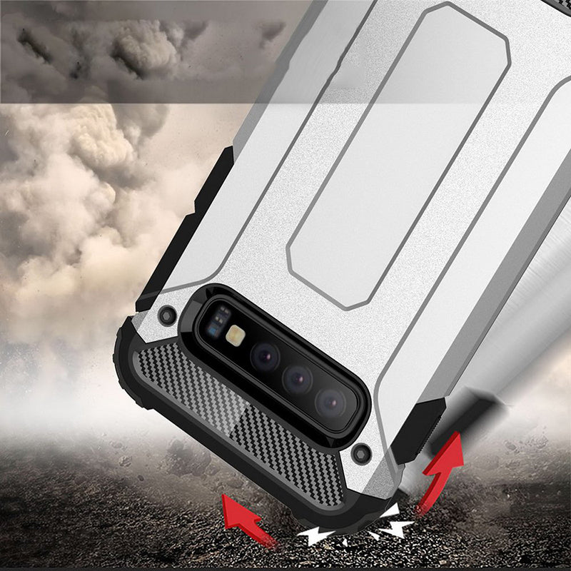 Capa para Samsung Galaxy S10 G973, Techsuit, Hybrid Armor, Preta