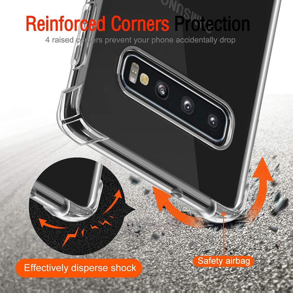 Capa para Samsung Galaxy S10 G973, Techsuit, Shockproof Clear, Transparente