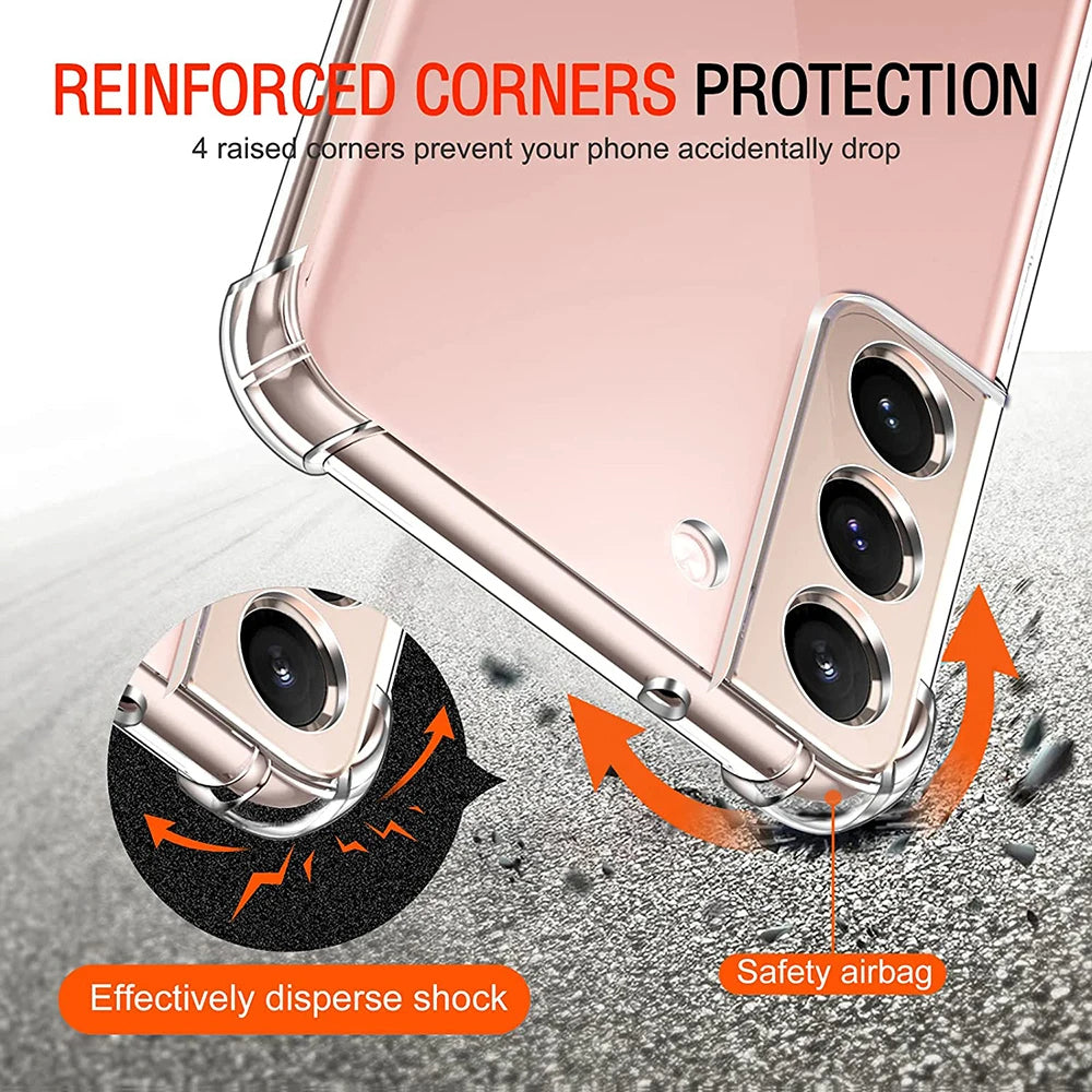 Capa para Samsung Galaxy S21 FE 5G G990, Techsuit, Shockproof Clear, Transparente