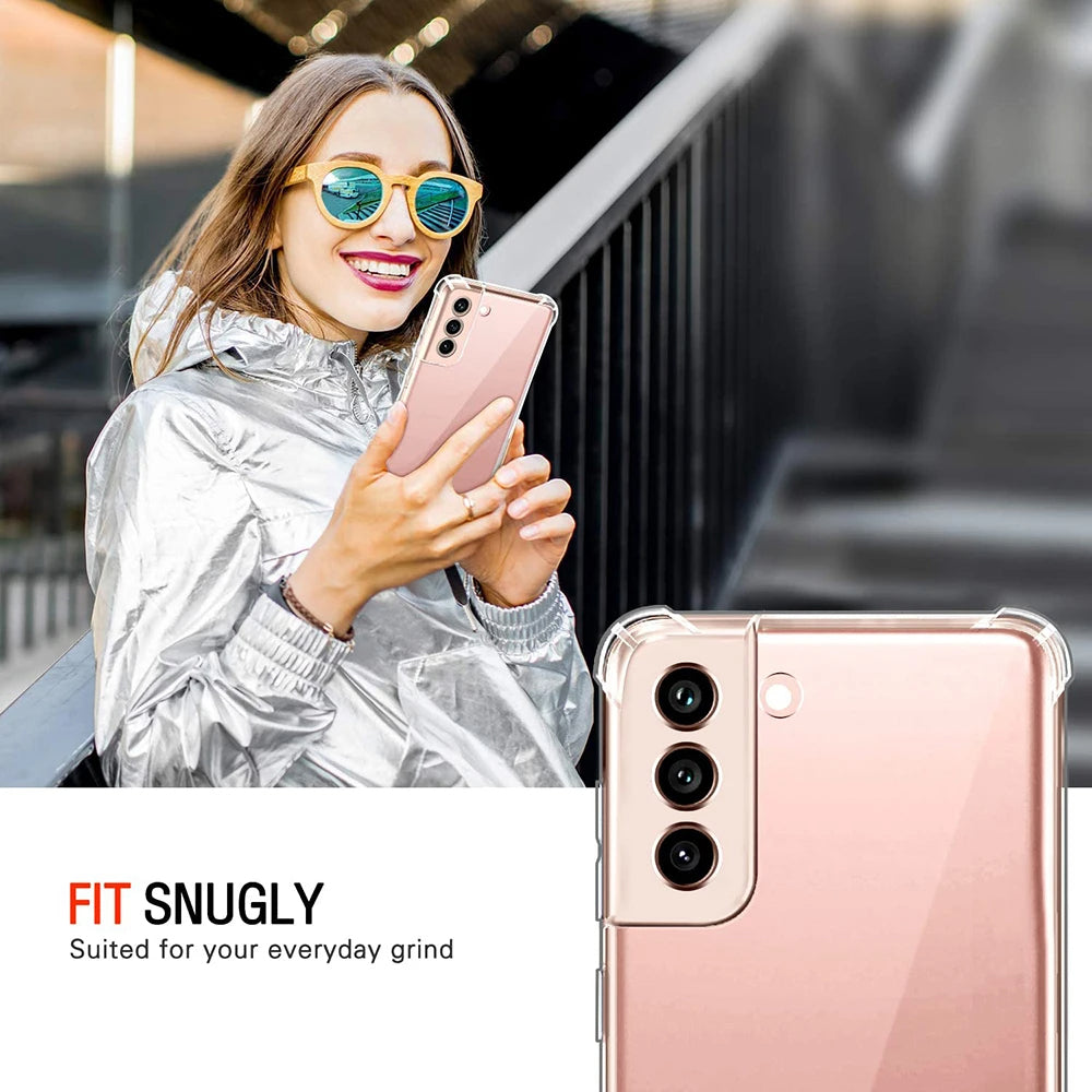 Capa para Samsung Galaxy S21 FE 5G G990, Techsuit, Shockproof Clear, Transparente