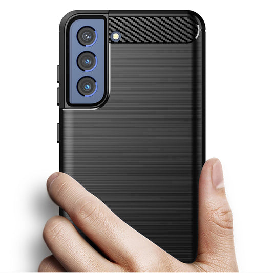 Capa para Samsung Galaxy S22 5G S901, Techsuit, Carbono, Preta