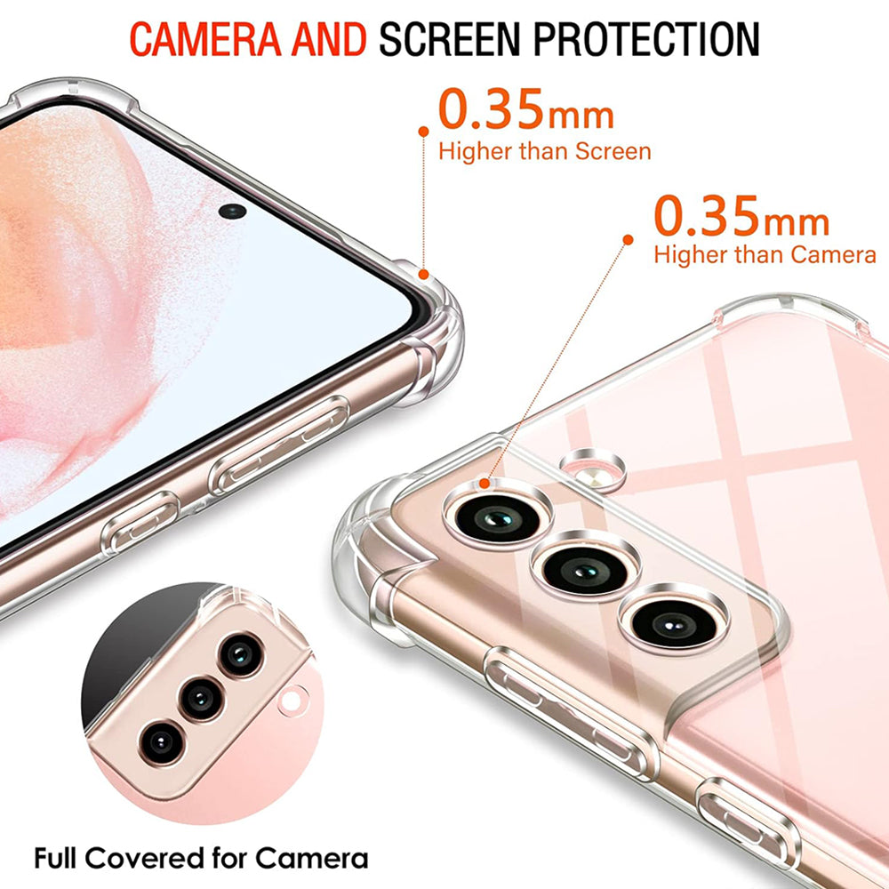 Capa para Samsung Galaxy S22 5G S901, Techsuit, Shockproof Clear, Transparente
