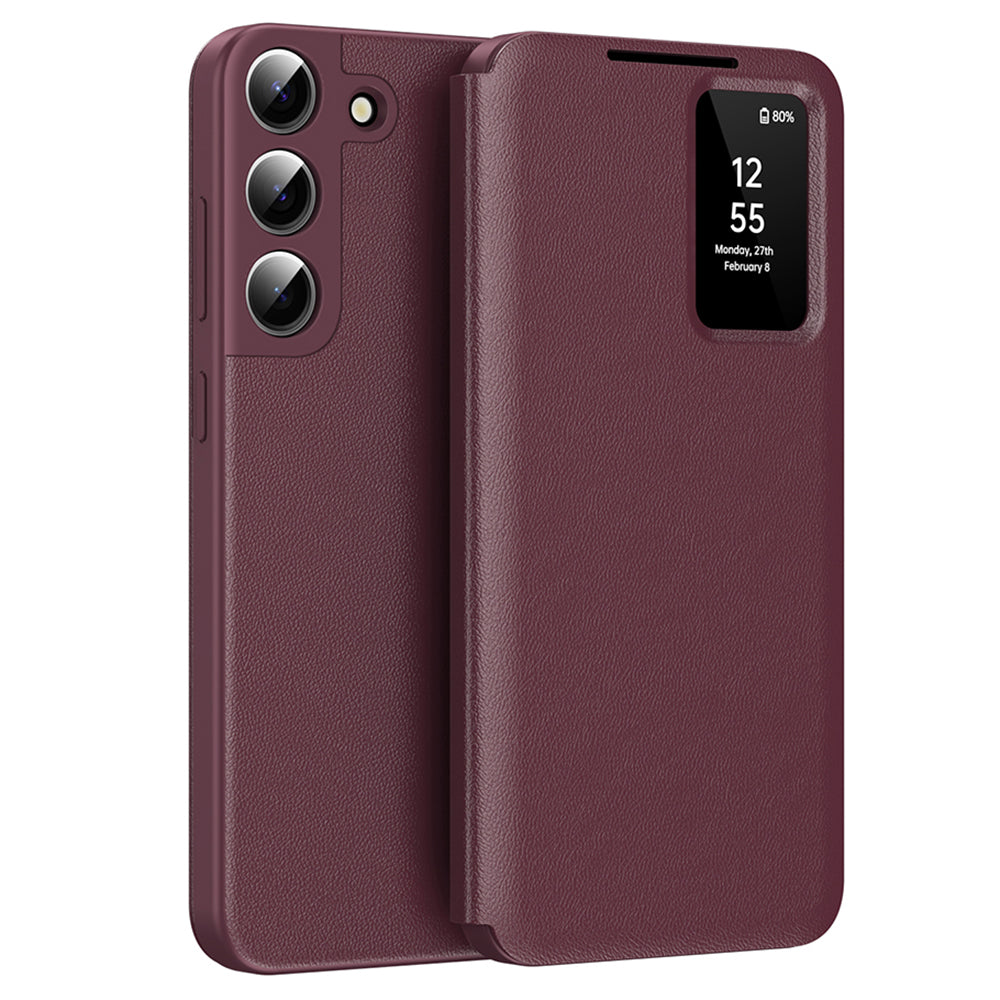 Capa para Samsung Galaxy S22 5G S901, Techsuit, SmartView, Vinho