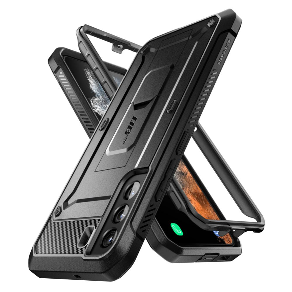 Case for Samsung Galaxy S22+ 5G S906, Supcase, Unicorn Beetle Pro, Black