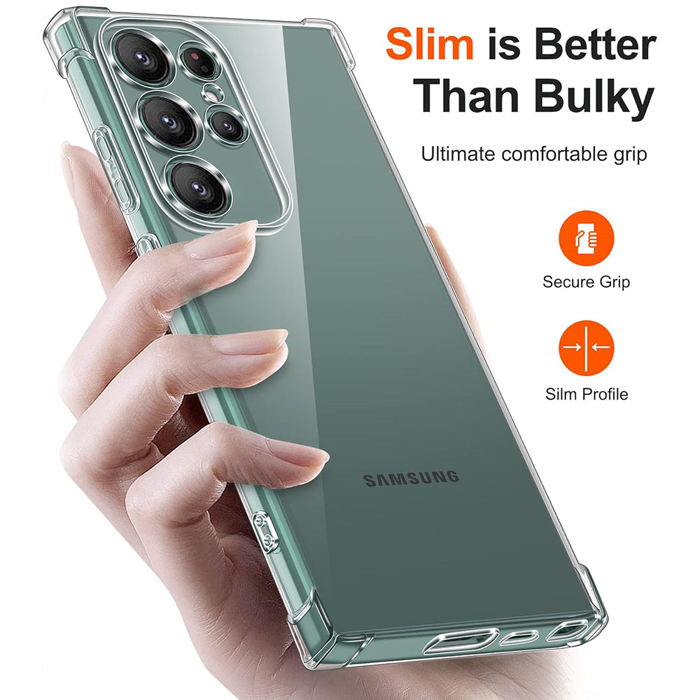 Capa para Samsung Galaxy S22 Ultra 5G S908, Techsuit, Shockproof Clear, Transparente