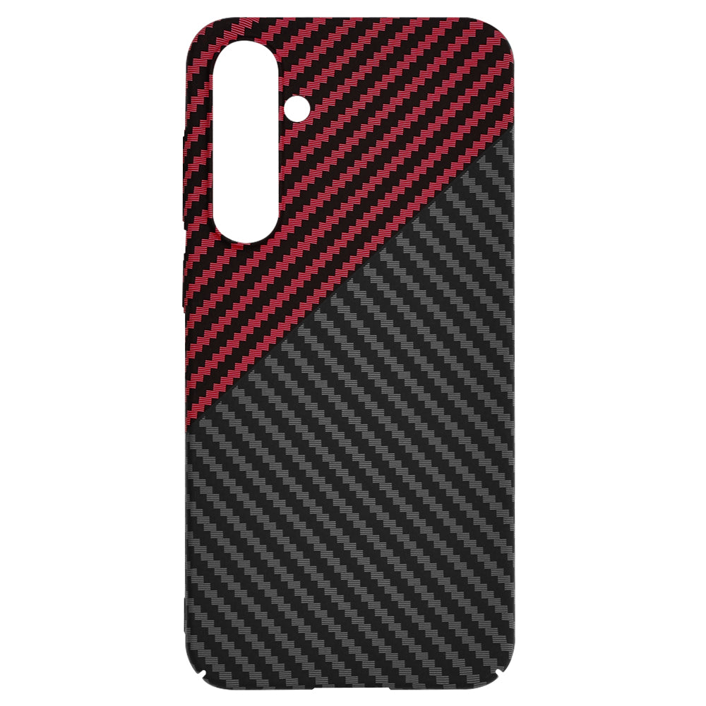 Capa para Samsung Galaxy S23 FE S711, Techsuit, Carbonite FiberShell, Preto Vermelho