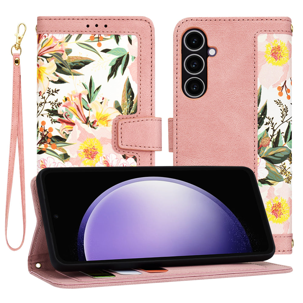 Capa para Samsung Galaxy S23 FE S711, Techsuit, FlipCraft, Rosa