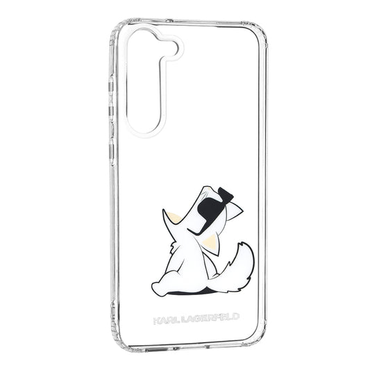 Capa para Samsung Galaxy S23+ S916, Karl Lagerfeld, Choupette Eat, Transparente