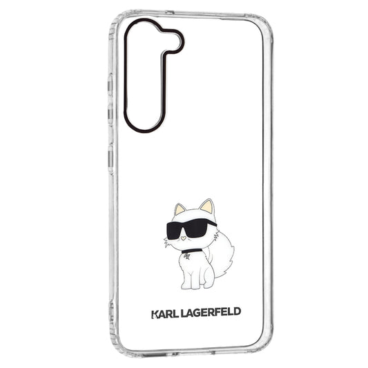 Capa para Samsung Galaxy S23+ S916, Karl Lagerfeld, Ikonik Choupette, Transparente